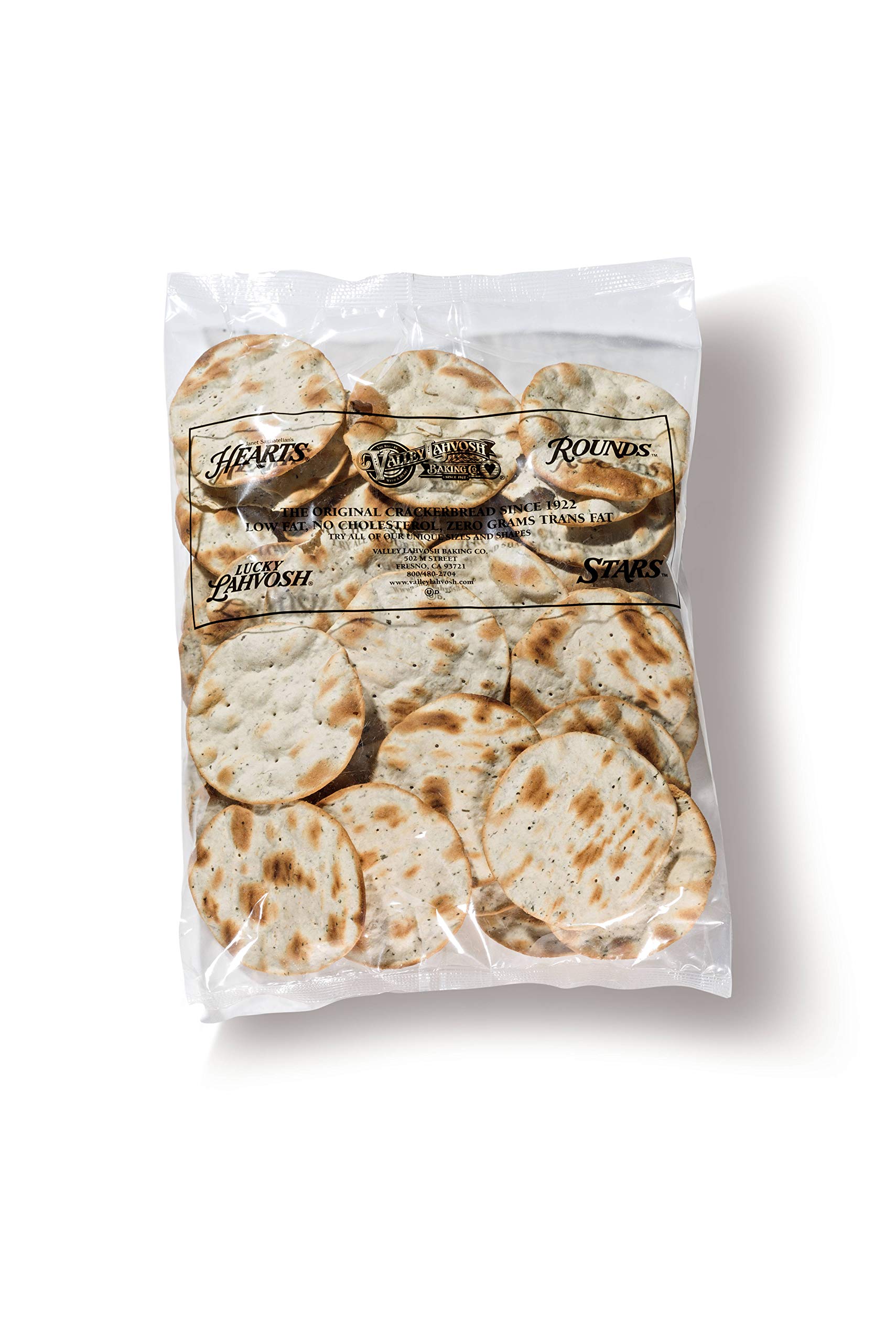 Valley Lahvosh Round Original Crackerbread, 3 inch -- 6 per case.