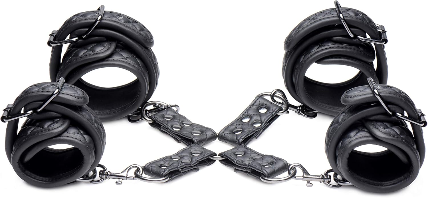Concede Wrist and Ankle Restraint Set with Bonus Hog-Tie Adaptor