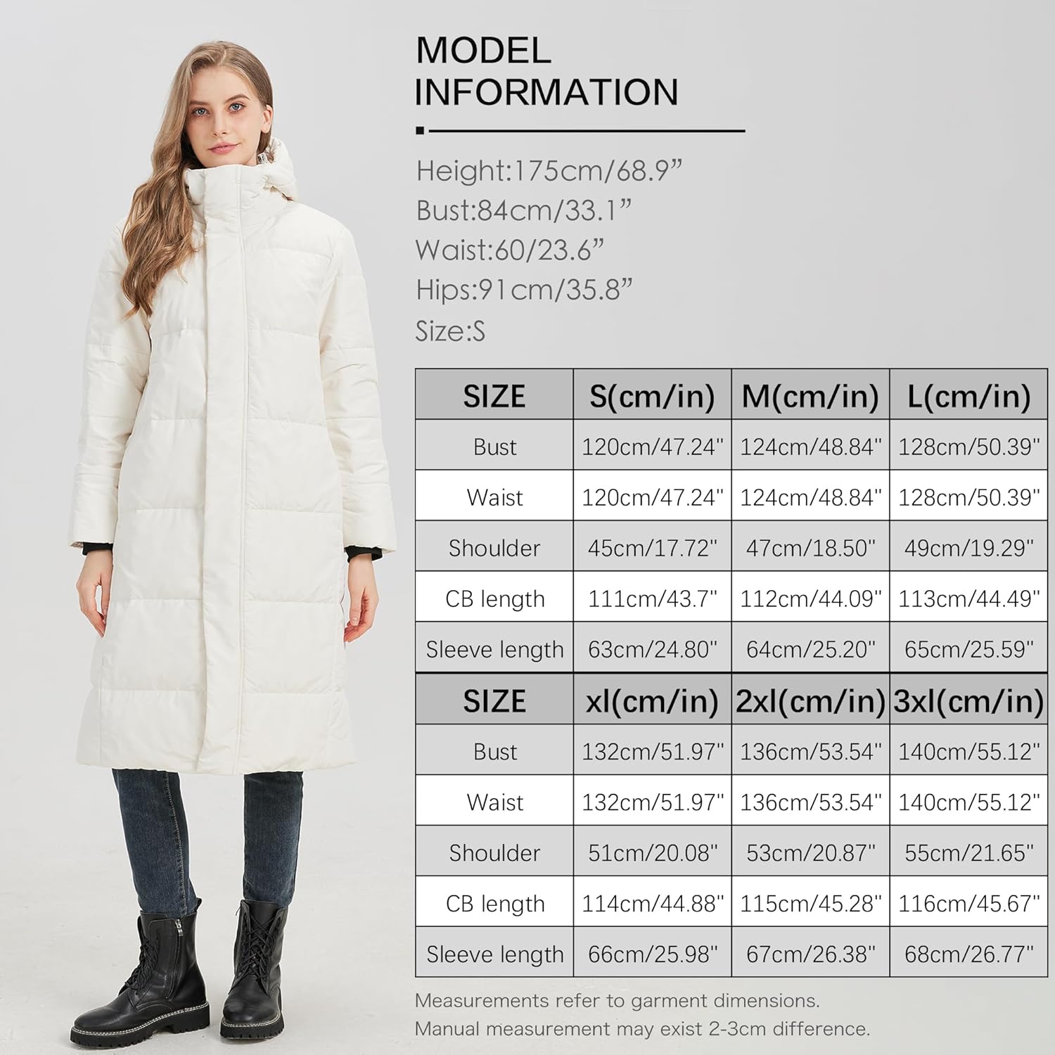 Women's Long Down Jacket with Hood 90% White Duck Down Puffer Coat Warm Winter Oversized Outerwear - Image 6