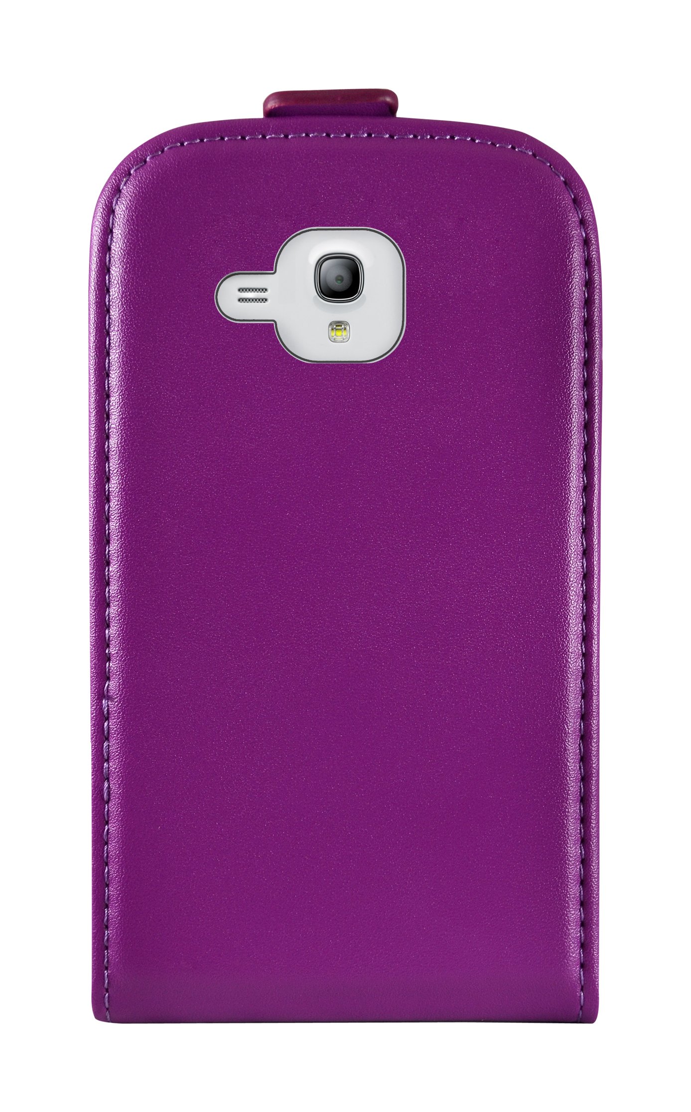 FONEXION Ideus Leather Flip Case for Samsung Galaxy 3 Mini - Purple