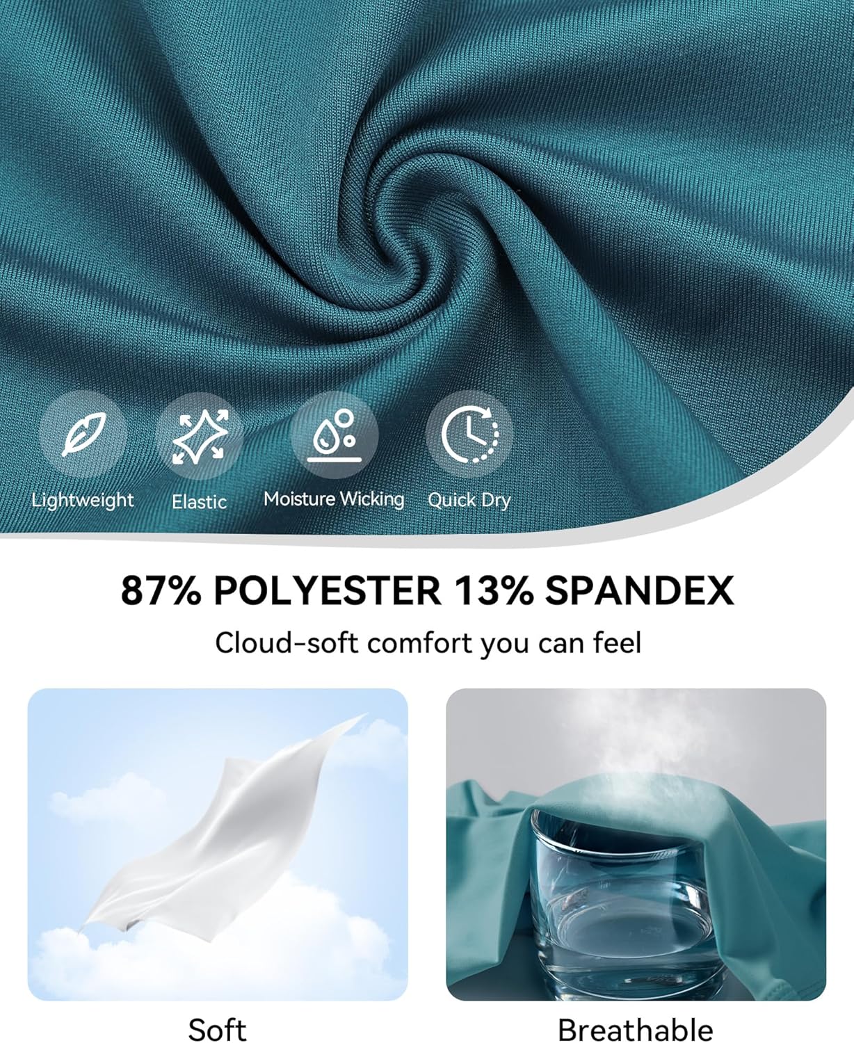 Runhit Compression Shirt Women Short Sleeve Workout Tops Athletic Gym Moisture Wicking T-Shirt Running Yoga Base Layer - Image 5