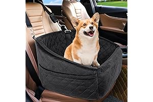 Detachable Washable Dog Car Booster Seat for Small Medium Dogs Under 30lbs