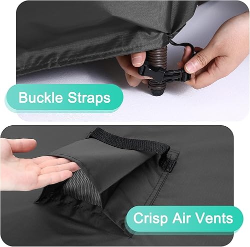 Miniatura 10 de ABCCANOPY Funda universal para mesa de café, cubierta de mesa pequeña, impermeable y a prueba de polvo, funda para muebles de 48 x 26 x 18 pulgadas,