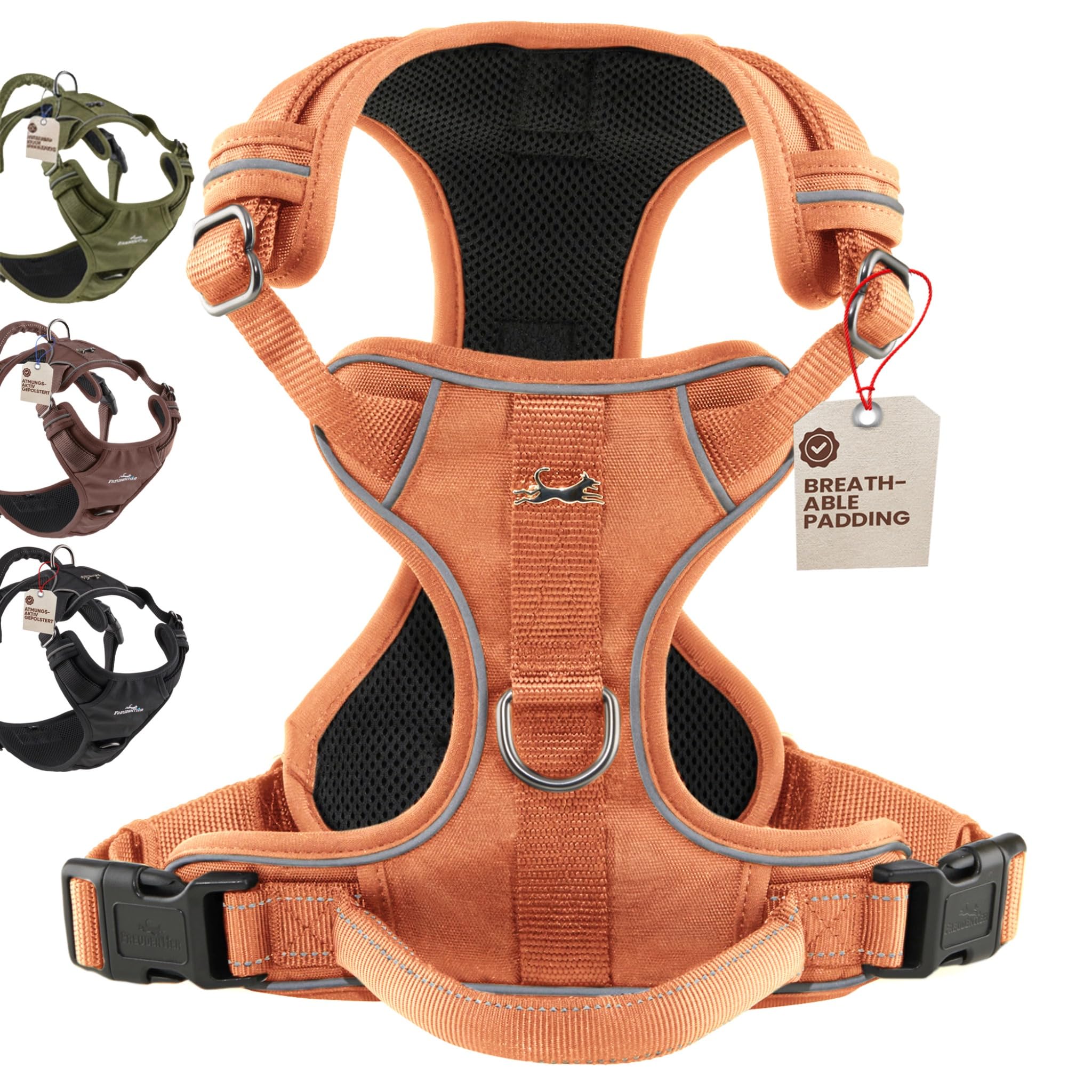 Freudentier No Pull Dog Harness Sunset Orange