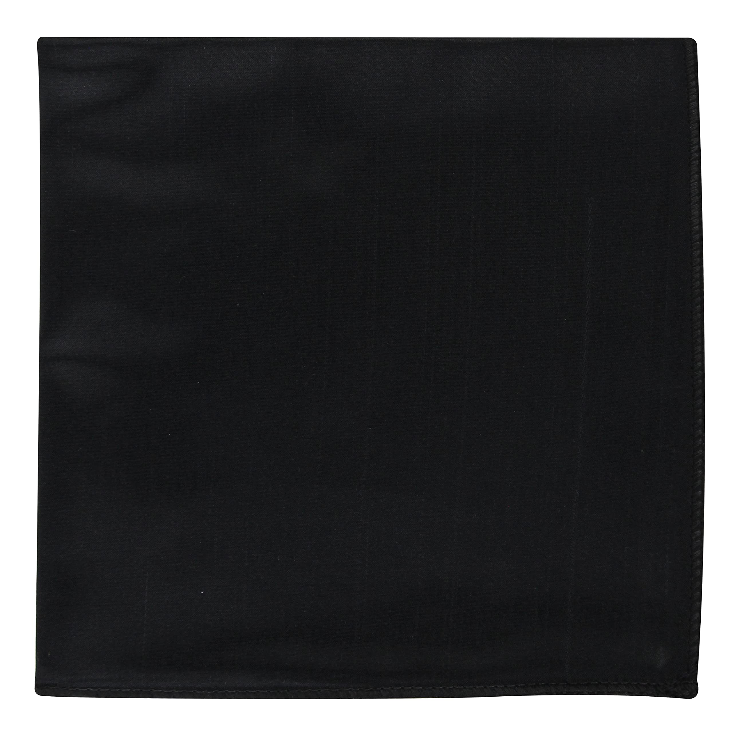 Kavove The Solid Rage Black Pocket Square-image-21
