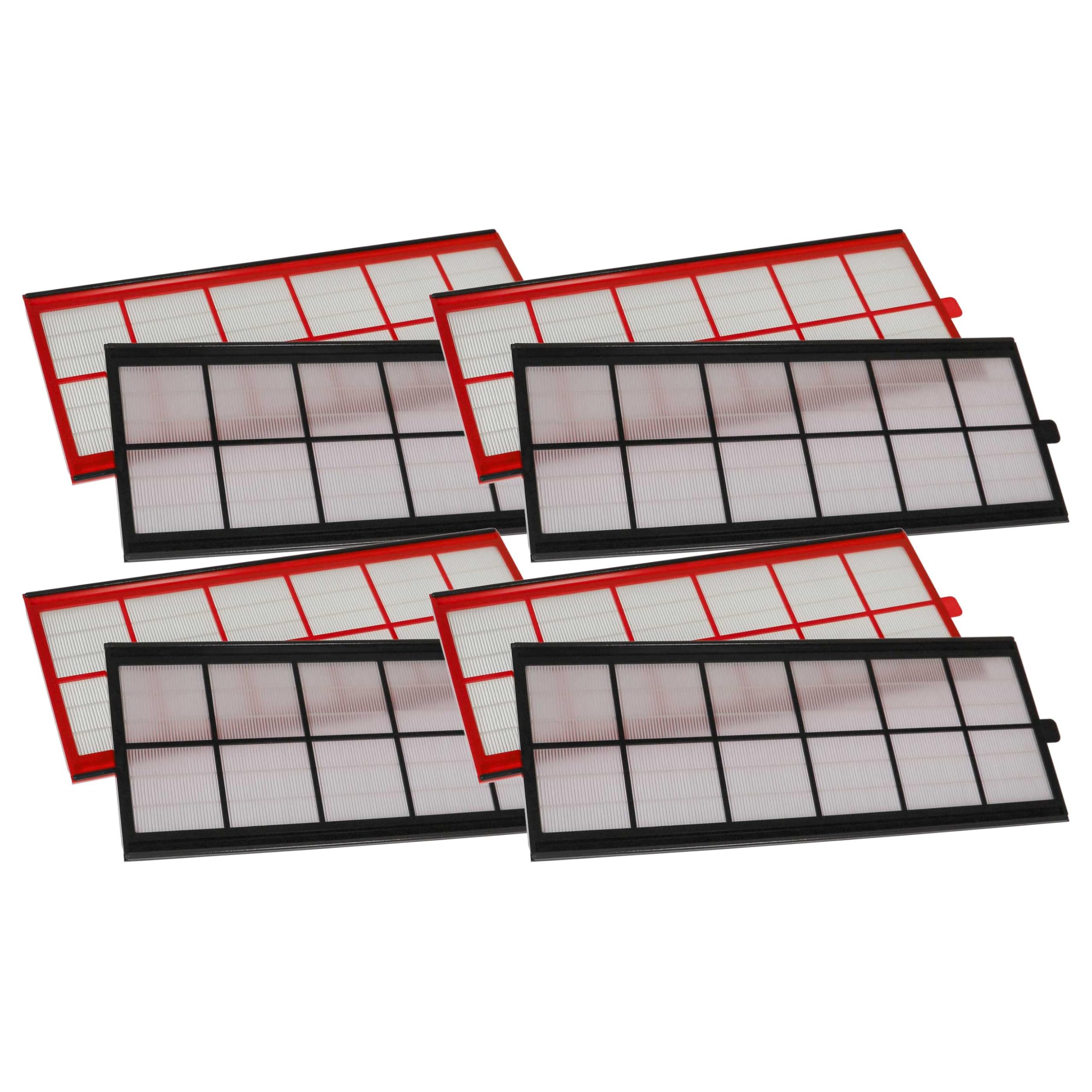 vhbw Lot de filtres Compatible avec Zehnder ComfoAir 350 Appareil de Ventilation - Filtre à air G4 / F7 (8 pcs), Blanc/Rouge/Noir