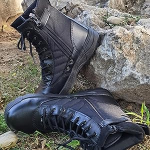 Amazon.co.jp: [XYZL] トレッキングシューズ メンズ ブーツ ミリタリー