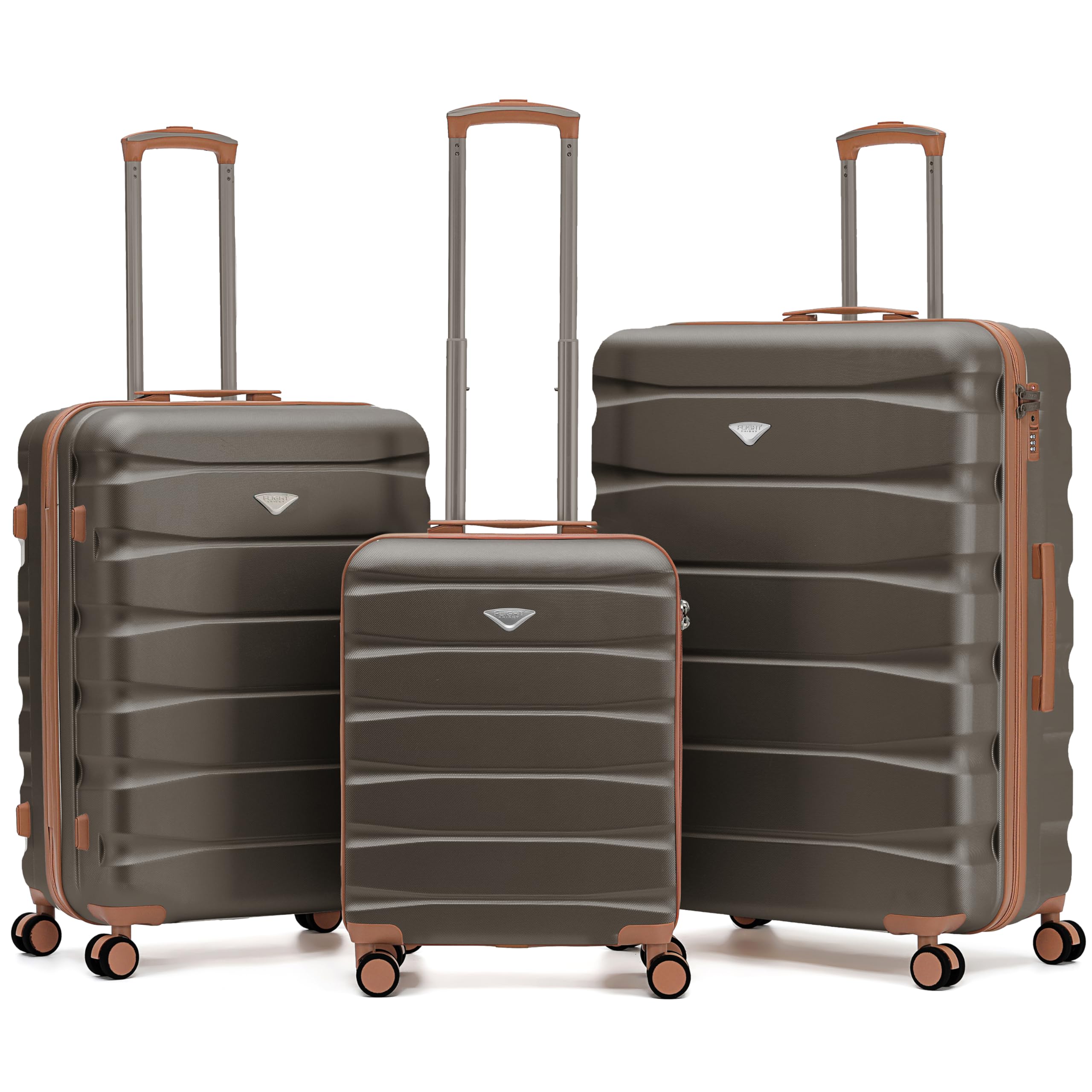 Flight Knight Underseat Cabin Suitcase 45x36x20cm | Free Hand Luggage for EasyJet & Wizz Air | Lightweight ABS Hard Shell with 8 Silent-Glide Spinner Wheels | Max Space Travel Bag — view 48
