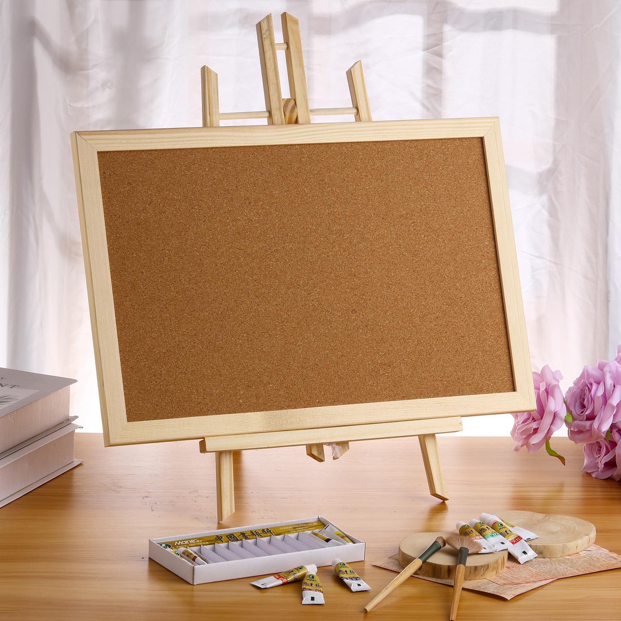 Amazon.co.jp: Howork イーゼル 木製 51cm イーゼル 卓上 折畳み 絵