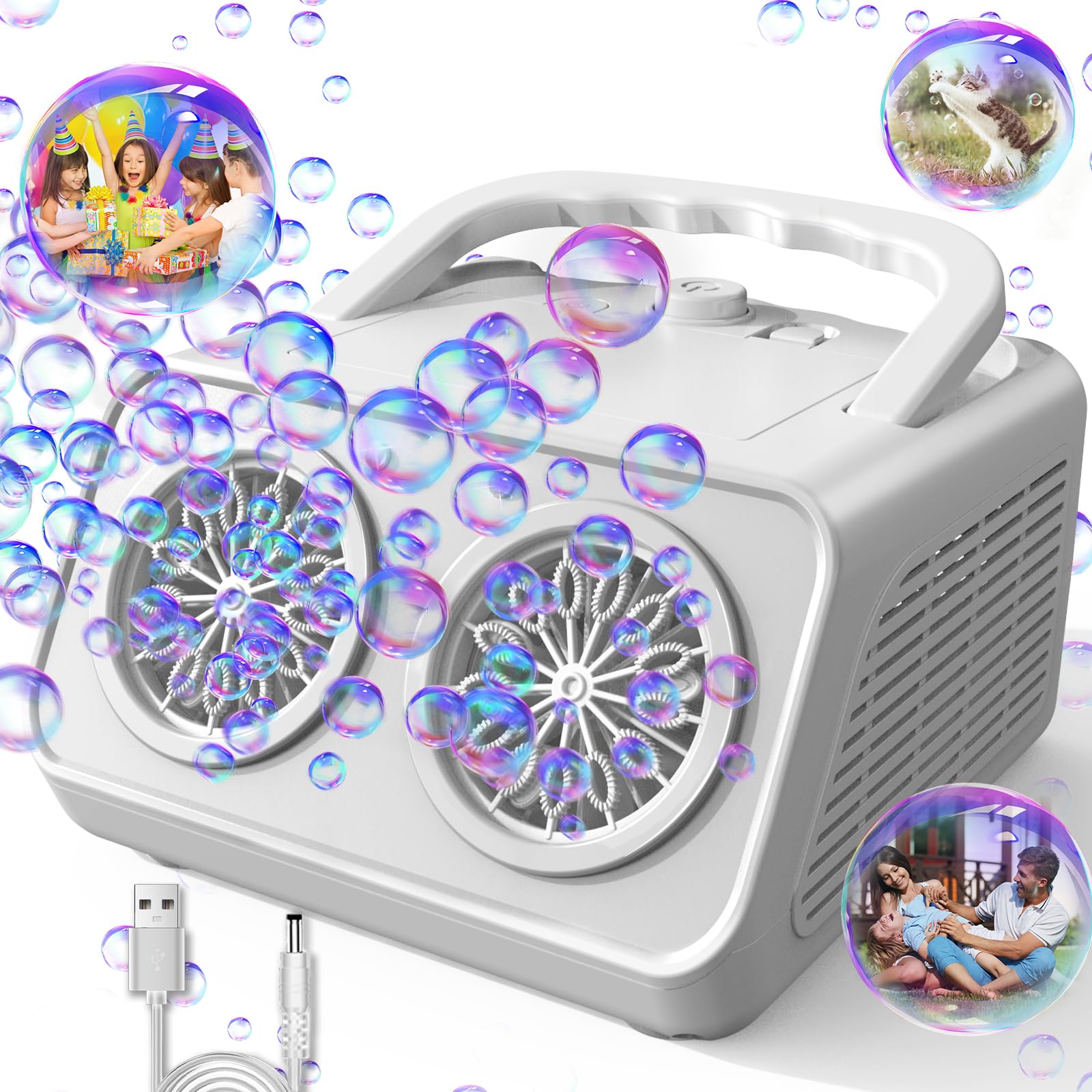 Space Gun Bubbles - Bellenblaas pistool speelgoed - schiet automatisch bellen -incl. zeep