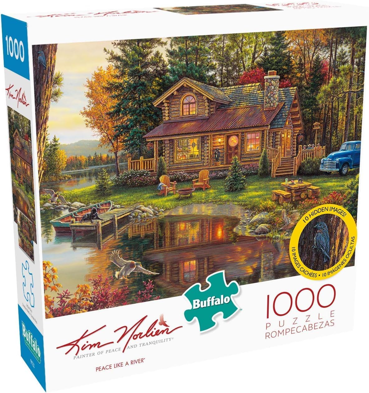 Buffalo Games - Kim Norlien - Peace Like A River - 1000 Piece Jigsaw Puzzle for Adults -Challenging Puzzle Perfect for Game Nights - Finished Size is 26.75 x 19.75