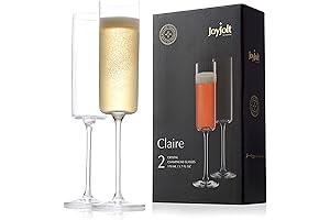 JoyJolt Claire Collection Champagne Flutes - The Perfect Closing Gift for Sellers