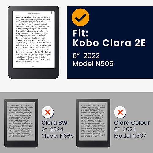 Miniatura 6 de kwmobile Funda compatible con Kobo Clara 2E  Tolino Shine 4 - Funda para lector electrónico - Travel Outline Grey