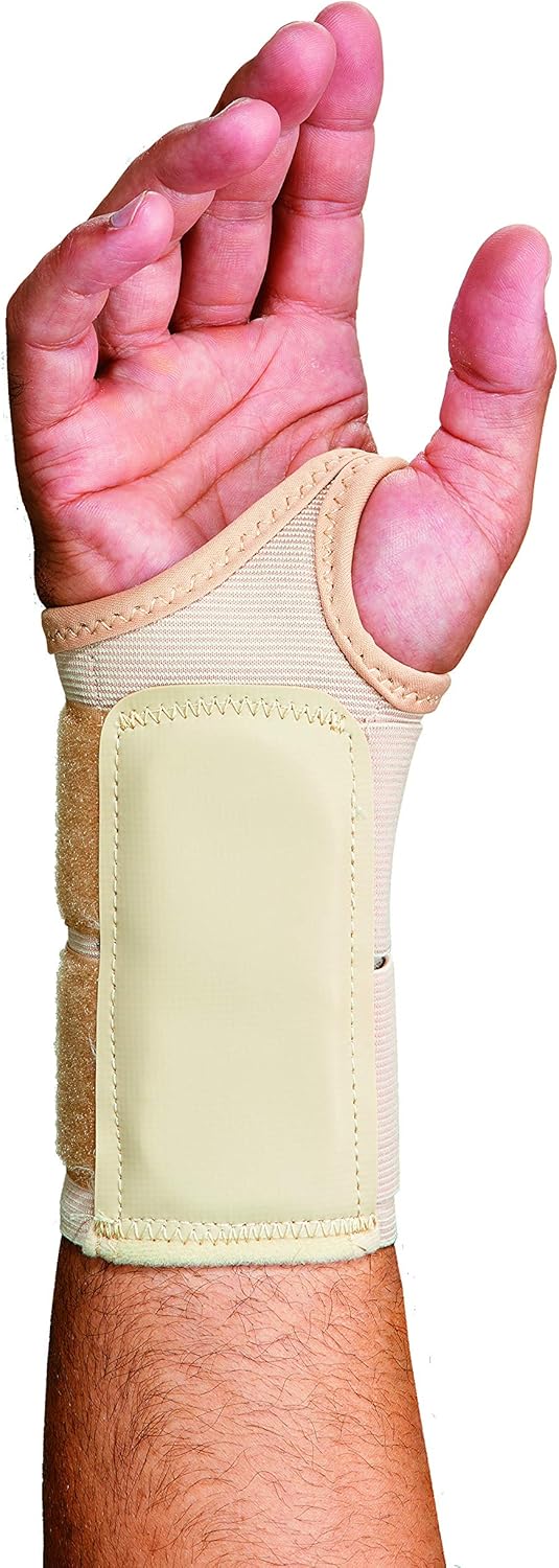 Ergodyne ProFlex 4010 Double-Strap Left Wrist Support, Tan, Large