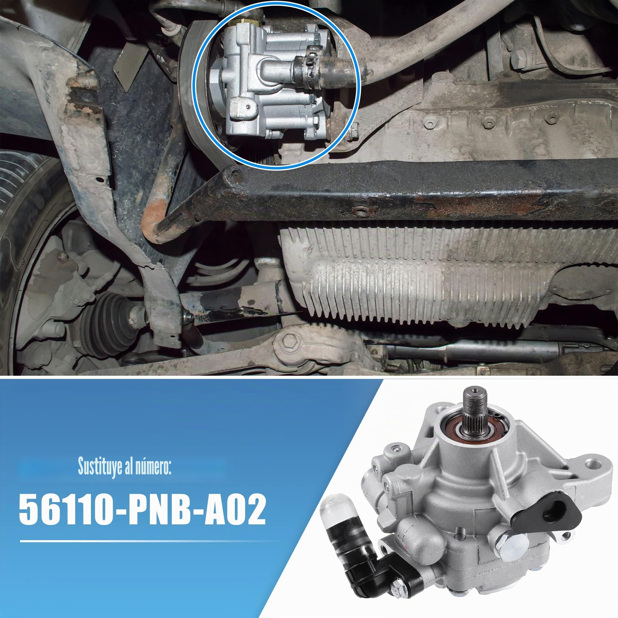 X AUTOHAUX Bomba De Dirección Asistida Para Honda Accord 06-07 1Pc