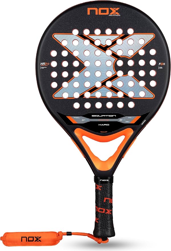 Pala de Pádel NOX Equation Hard 2026 | Pala de Pádel de Forma Redonda | Sistema Antivibración AVS, Tecnología Exclusiva de Efecto y Doble Rugosidad | Juego Intermedio
