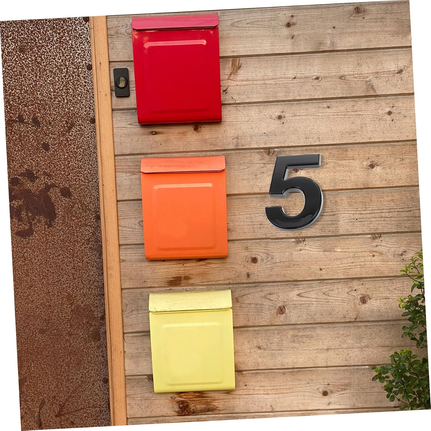 10pcs Modern Led Address Numbers for House Mailbox Stickers Easy Install Mailbox Signs