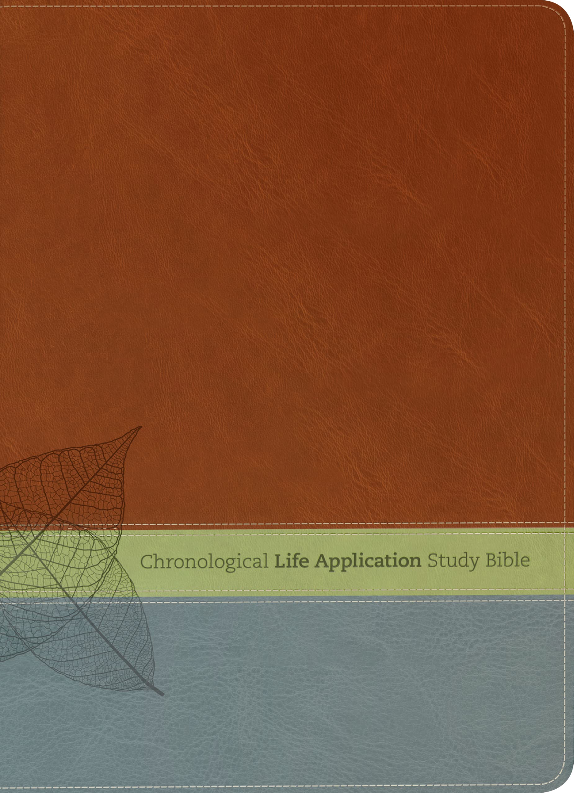 Chronological Life Application Study Bible: New Living Translation Brown / Green / Dark Teal TuTone LeatherLike