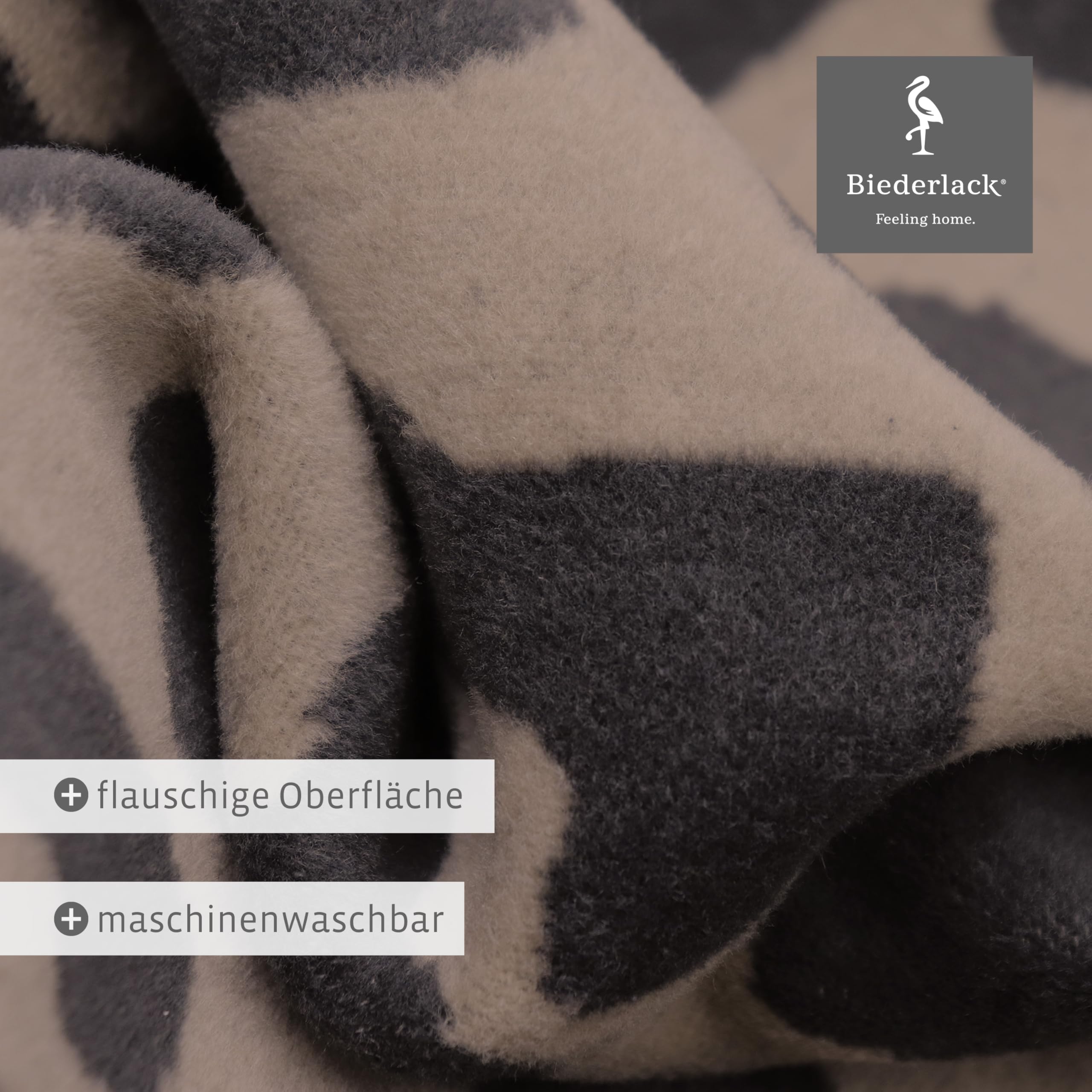 biederlack® flauschig-weiche Wohndecke Leo Soft, Sofadecke in 150x200 cm