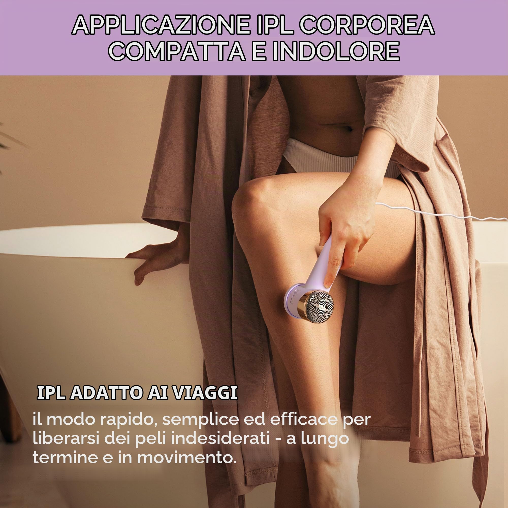 FOREO PEACH 2 Go IPL Da Viaggio + Gel Preparatore Rinfrescante | Epilazione IPL E Laser, IPL Da Viaggio, Raffreddamento Cutaneo, Gel Rinfrescante, Zona Bikini, Peli Del Viso