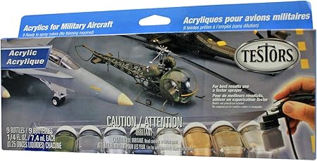 Testors 9136 Aircraft Spraying Acrylics Paint Set