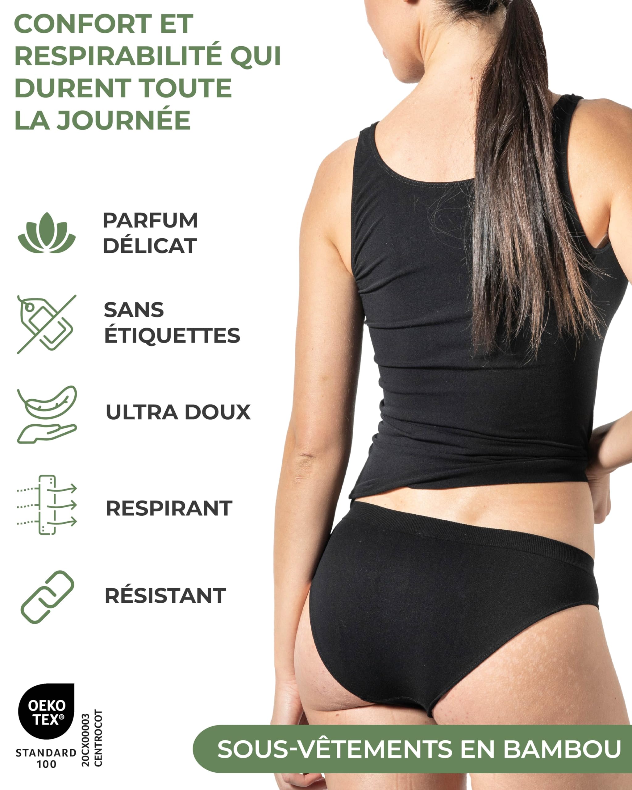 Risalti Débardeur Femme Bambou Épaule Larges 2Pcs - Top Femme, Plus Doux Que Le Debardeur Femme Coton Lot, Haut Femme, Débardeurs Femme, Caraco Femme sans Couture - Made in Italy