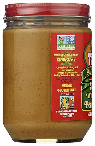Miniatura 4 de Crema de cacahuate con linaza Teddie Smooth All Natural, 16 onzas