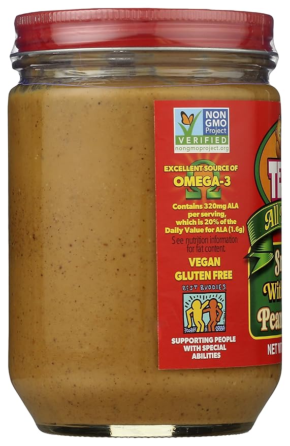Mantequilla de Maní Natural con Linaza Teddie, 16 oz miniatura 5