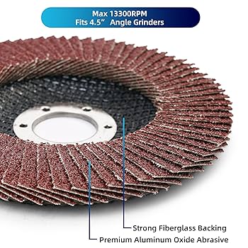 Amazon | LotFancy 4.5インチフラップディスクによって - 20枚40