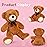 MaoGoLan Bulk Teddy Bear Baby Shower, 10 Packs Small Dark Brown Teddy Bear Stuffed Animals in Bulk,13.5 Small Stuffed Bears Plush for Wedding,Birthday,Christmas, Party Decorations