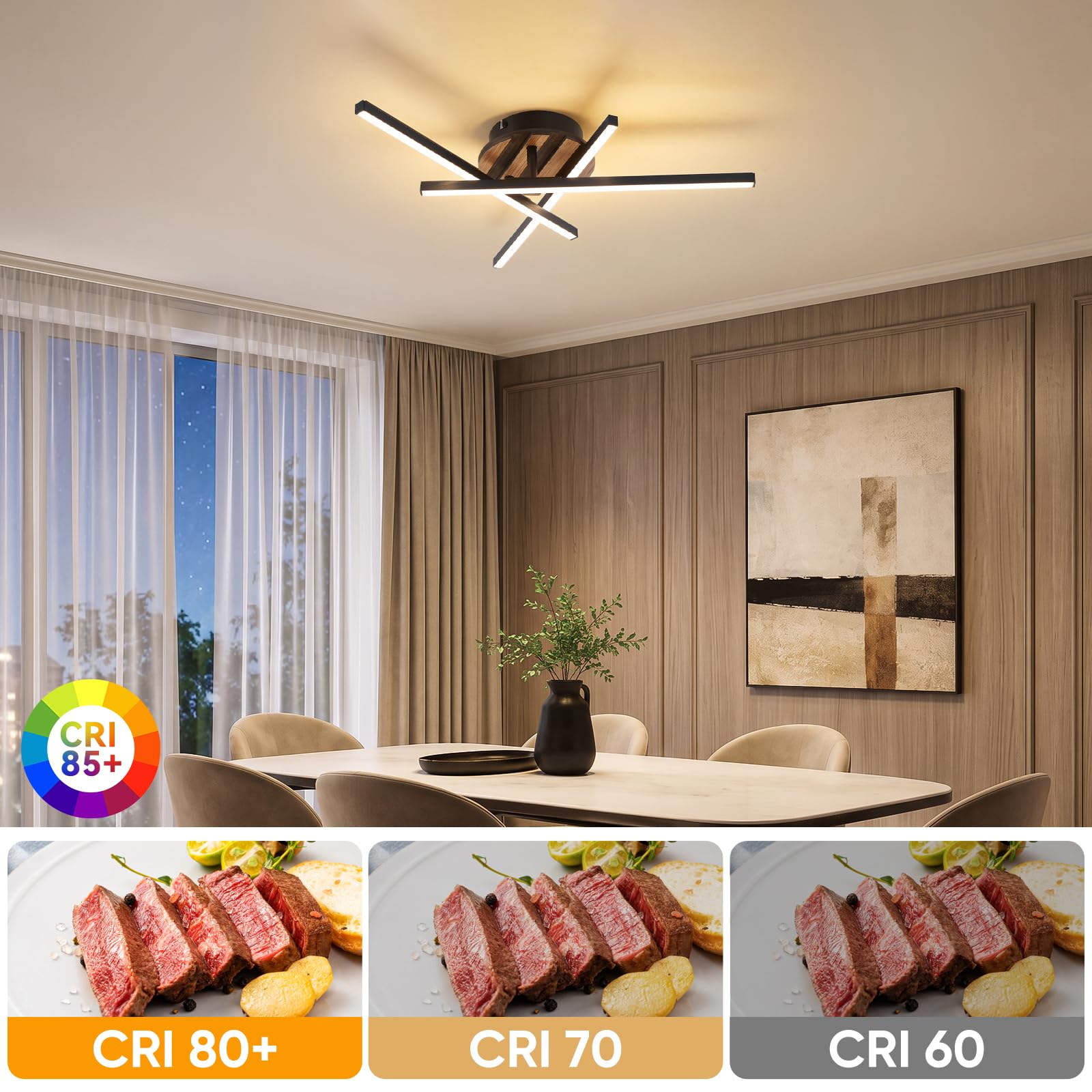 4781265 Moderne Plafonnier LED 3000K Lampe Plafond