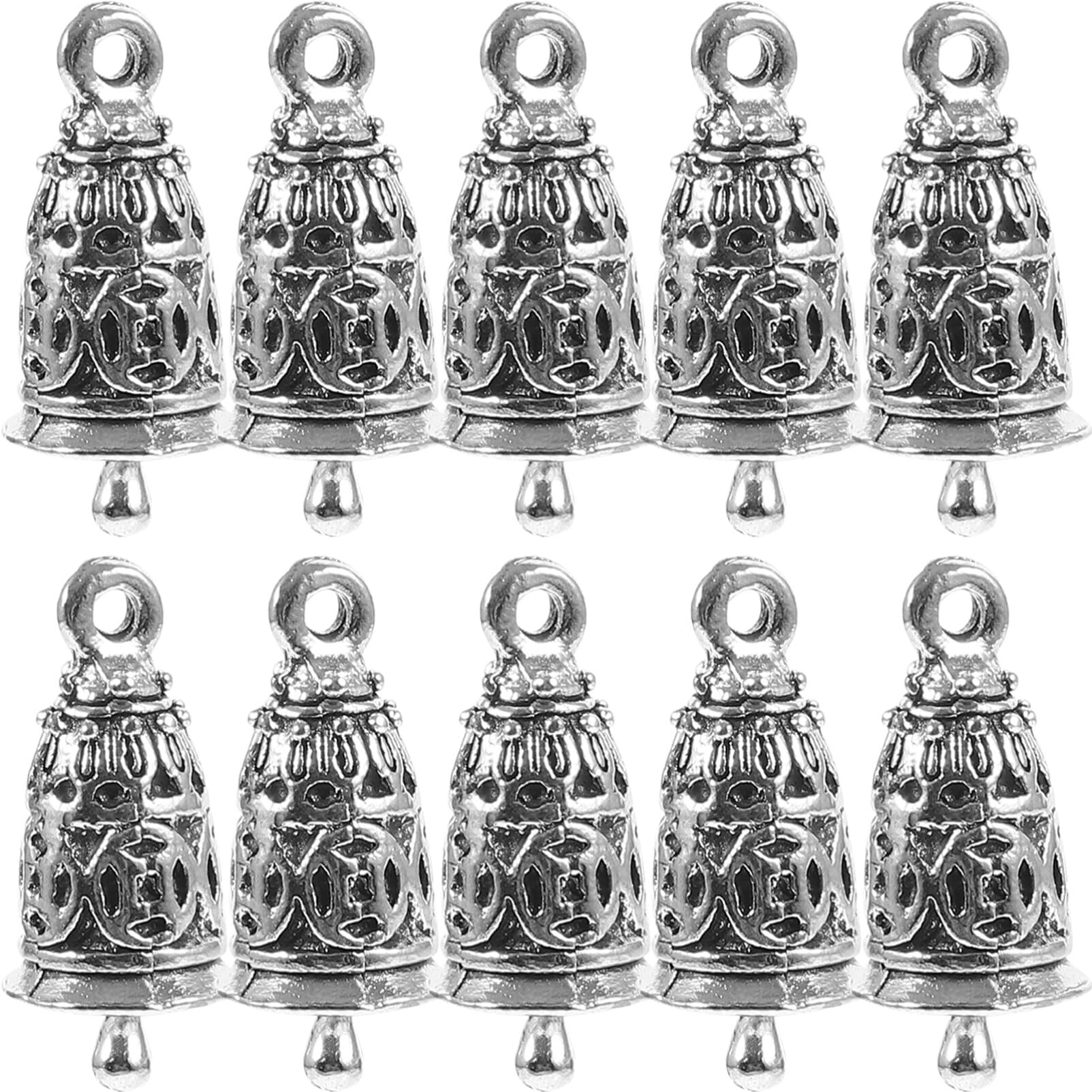 Amazon.com: EXCEART 10pcs Silver Bell Charms Pendants Wind Chime