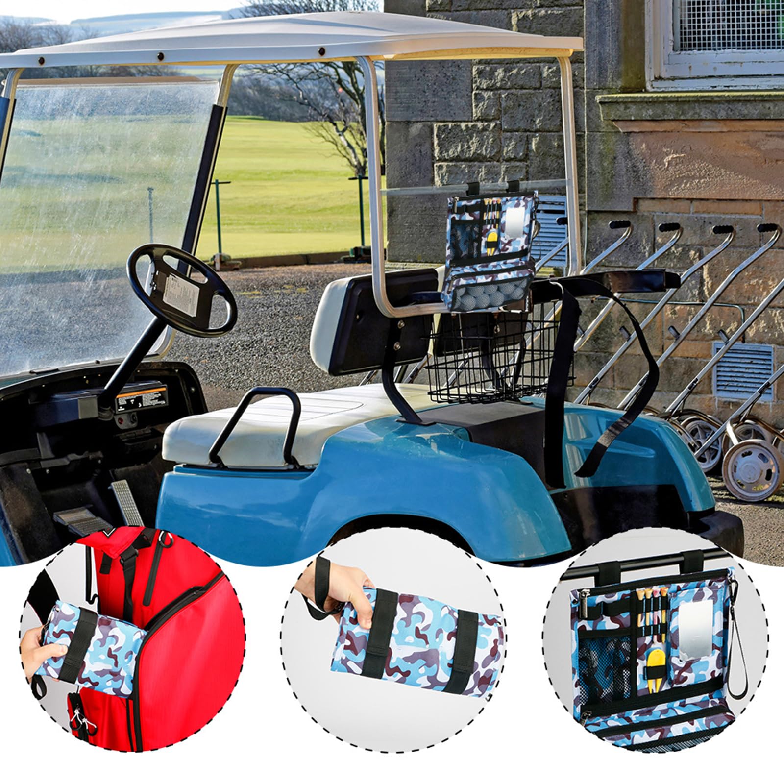 Golfs Balled Bag for Man Golfs Accessory Bag Pouches Golfs Balled Storage Pouches Golfs Balled Pocket Valuables Bag