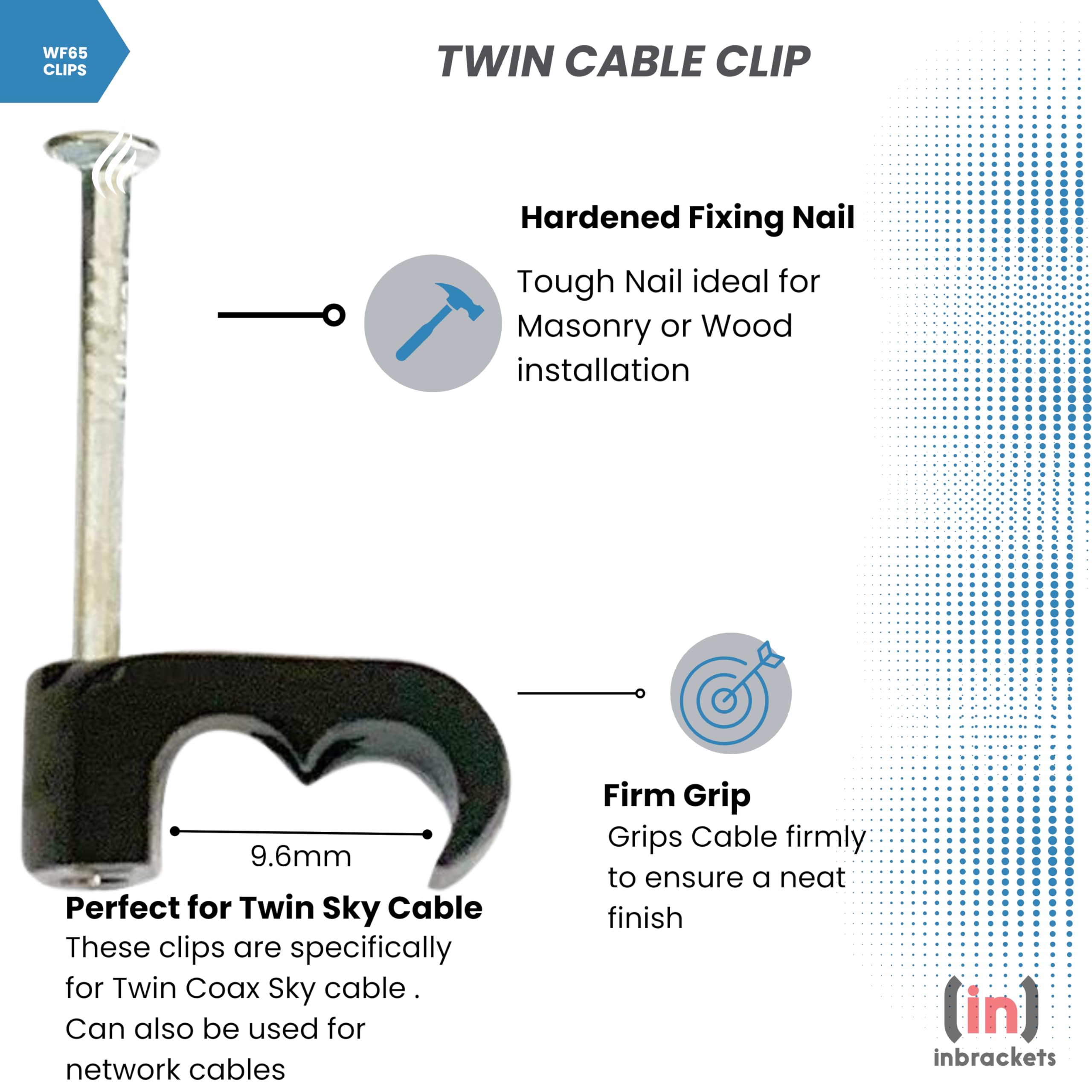 Clip Per Cavi Bianco Twin E Terra 1.5 Mm Confezione Da 240 - Foto 6