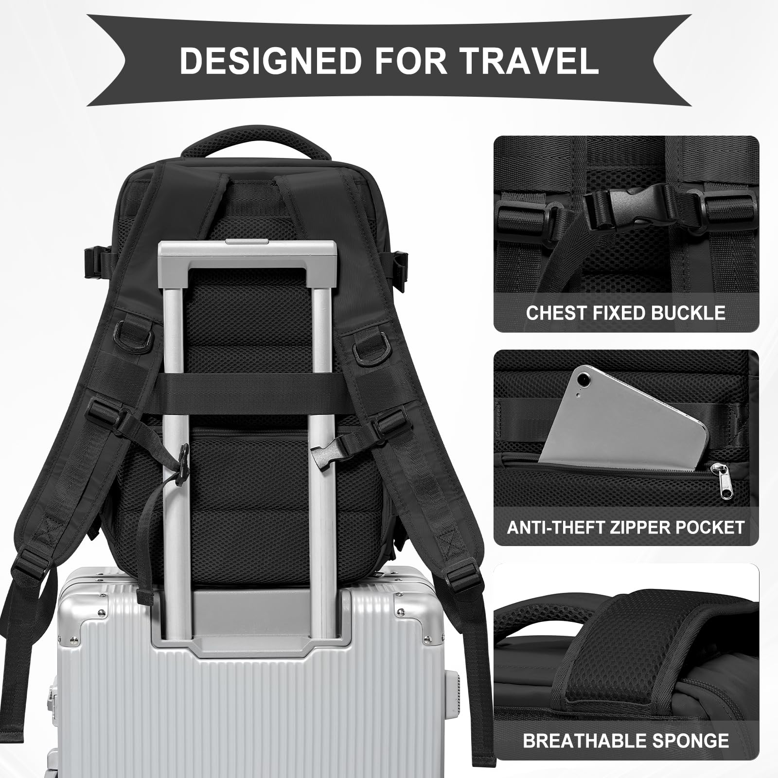 Borsa Da Viaggio Borse Da Cabina 40x20x25 Zaino Sottosedile For