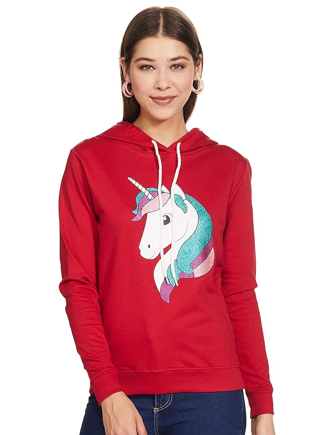 A.T.U.N. (All Things UBER Nice) A.T.U.N. Women's Printed Hooded Sweatshirt