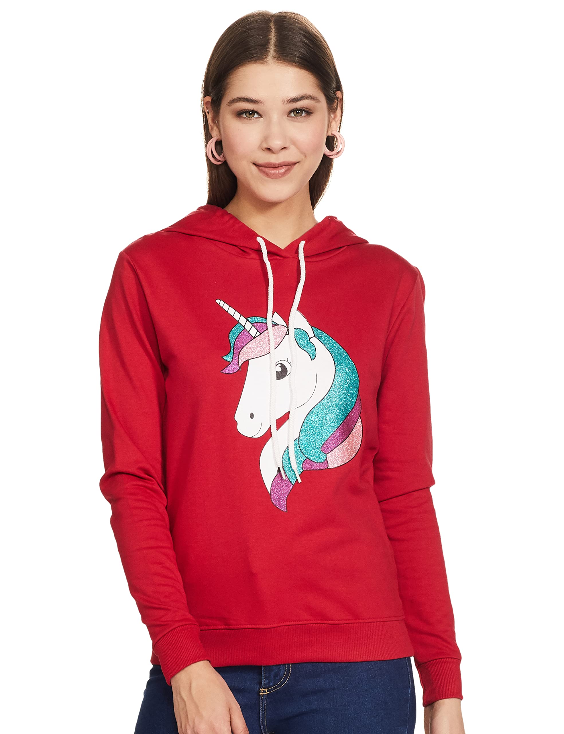 A.T.U.N. (ALL THINGS UBER NICE) Women's Cotton Hooded Neck Sweatshirt