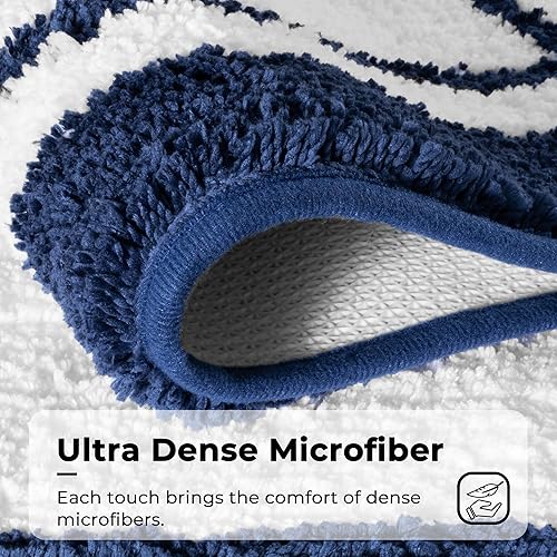 Miniatura 5 de GRANNY SAYS Alfombras de baño de microfibra antideslizantes, lavables, absorbentes de agua, tapetes de baño suaves para suelo de baño y ducha,