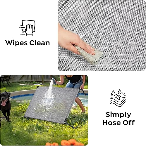 Miniatura 6 de Veehoo XXXL - Cama elevada original para perros  Camas elevadas para perros grandes, cama elevada de una cara extra grande para mascotas,