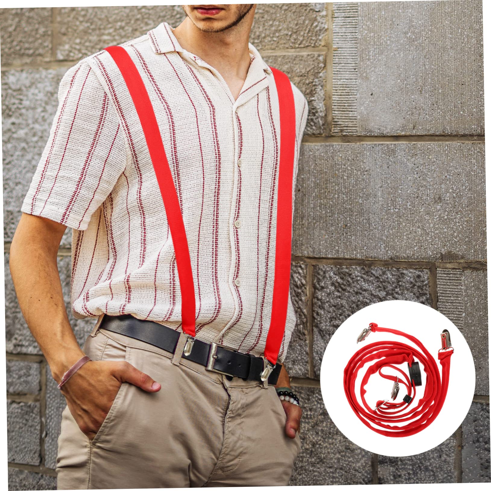 GALPADA 4pièces Bretelles Led Lumineuses Réglables Pour Pantalons Accessoire Pratique Et Stylé Pour Fêtes Concerts Et Activités Nocturnes