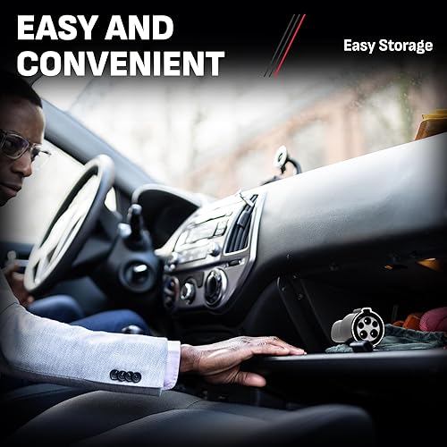 Miniatura 5 de Schumacher Electric Adaptador NACS para cargadores EV compatibles J1772, para cargadores de nivel 1 y nivel 2, tamaño compacto, carga tu Tesla desde