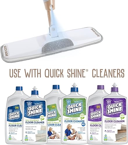 Miniatura 14 de Quick Shine Kit de trapeador con atomizador definitivo  Kit todo en uno de 10 piezas con accesorios intercambiables  No necesita baterías  Sistema