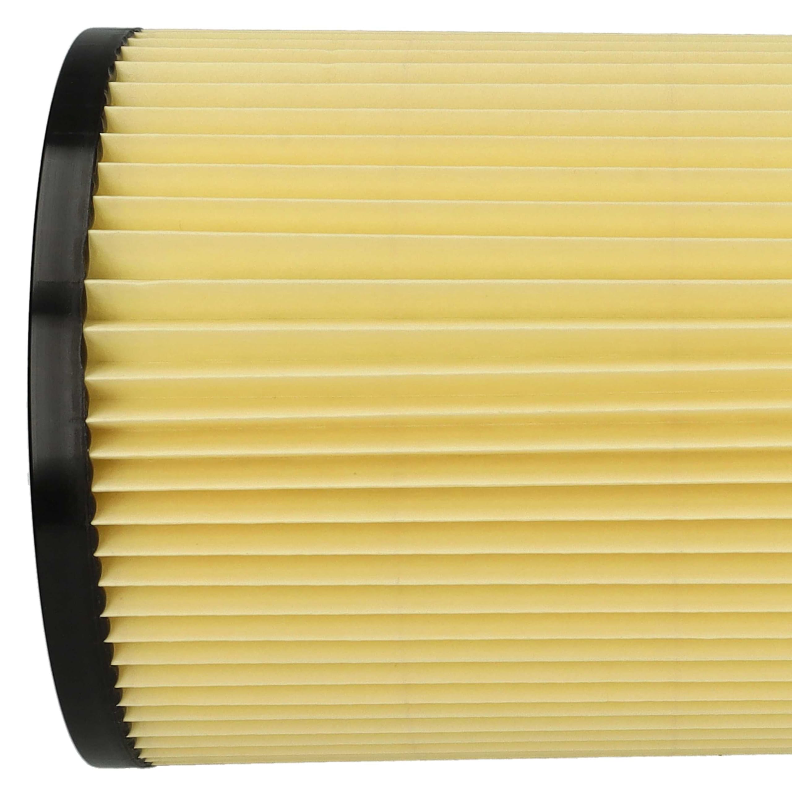 vhbw 3x filtro a pieghe piatte sostituisce Hikoki Hitachi 750435, 710060 per aspiratore - nero/giallo