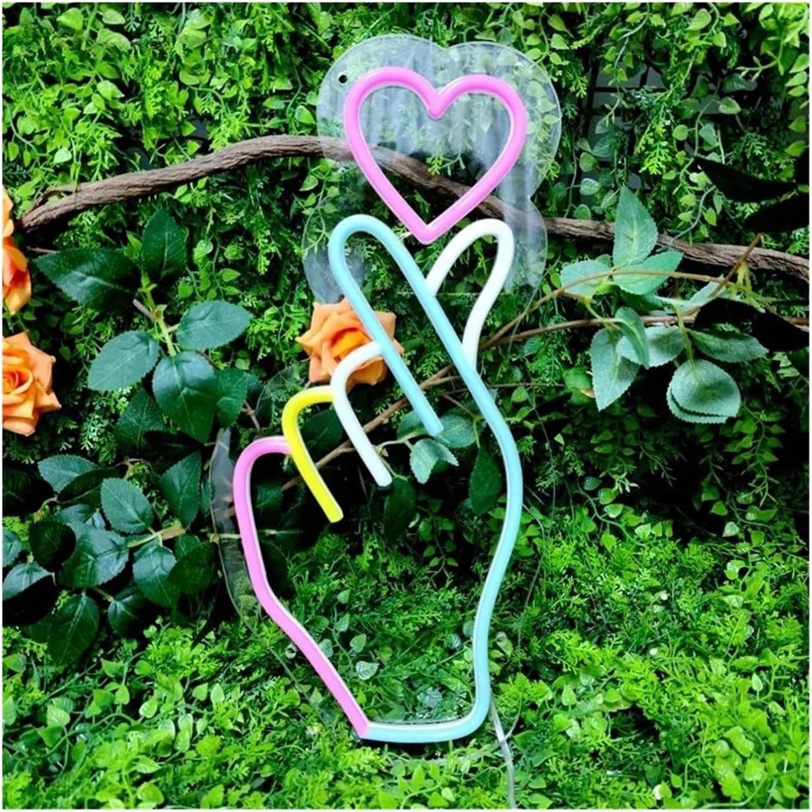 Per lampada al neon prestito di parola per insegna a LED con cuore