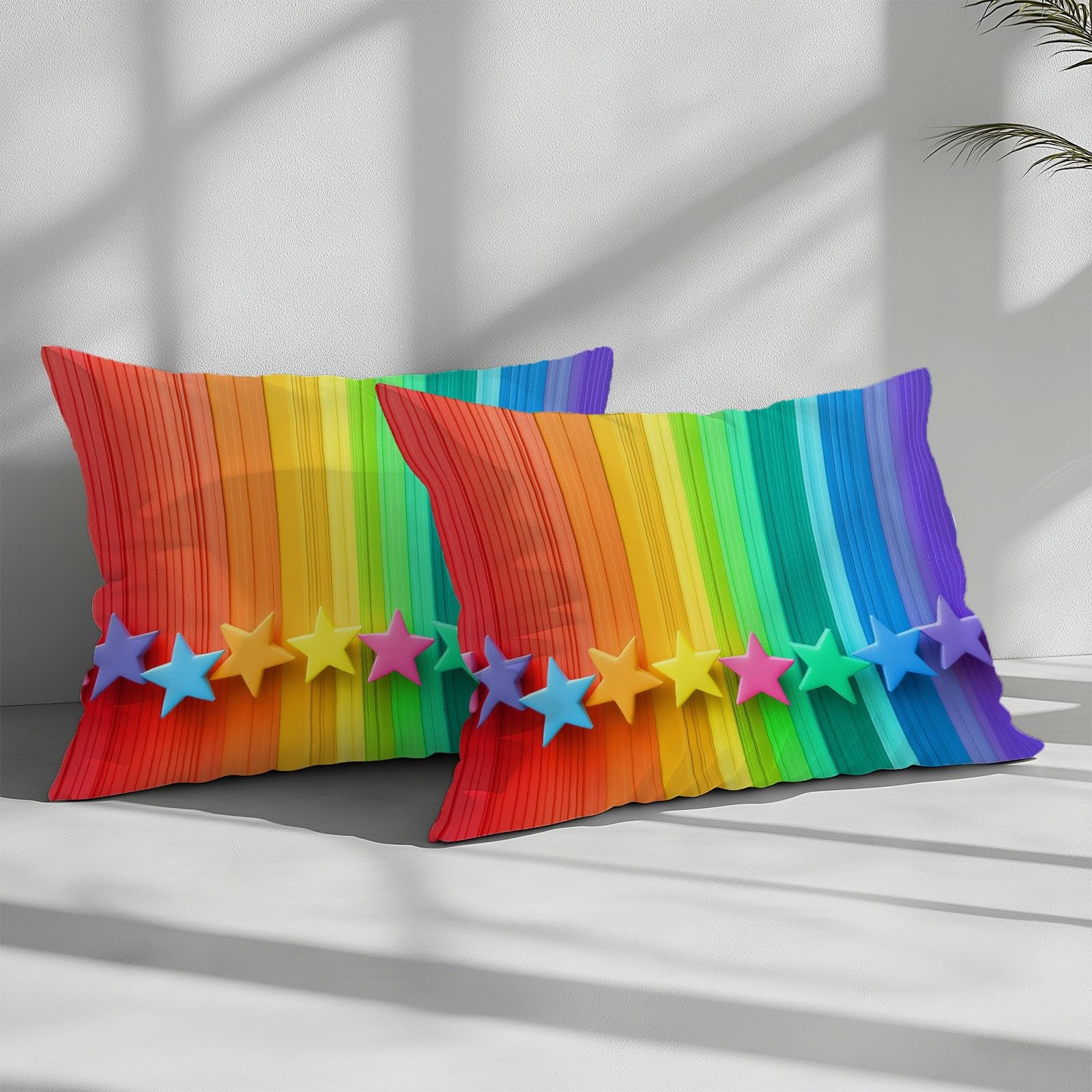 Poszwa na kołdrę 220 x 240 cm Miękki i oddychający zestaw pościeli z mikrofibry z zamkiem błyskawicznym, 2-osobowa poszwa na kołdrę w kształcie tęczy i 2 poszewki na poduszki 65x65 cm