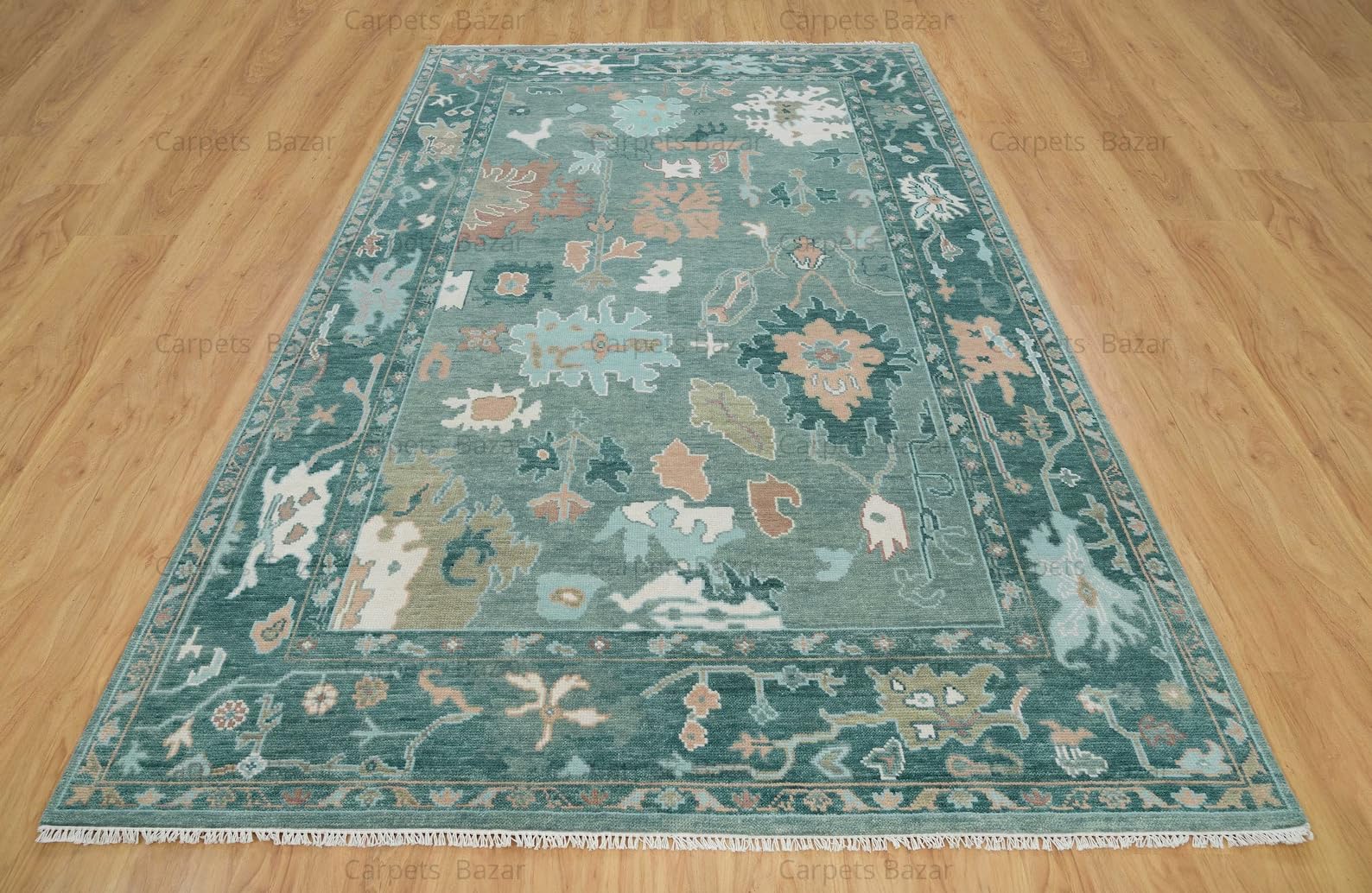ZAWAYA HOUSE Oushak Rugs Hand Knotted Traditional U ak Carpets Vintage Bohemian Entryway Boho Woollen Floor Carpets for