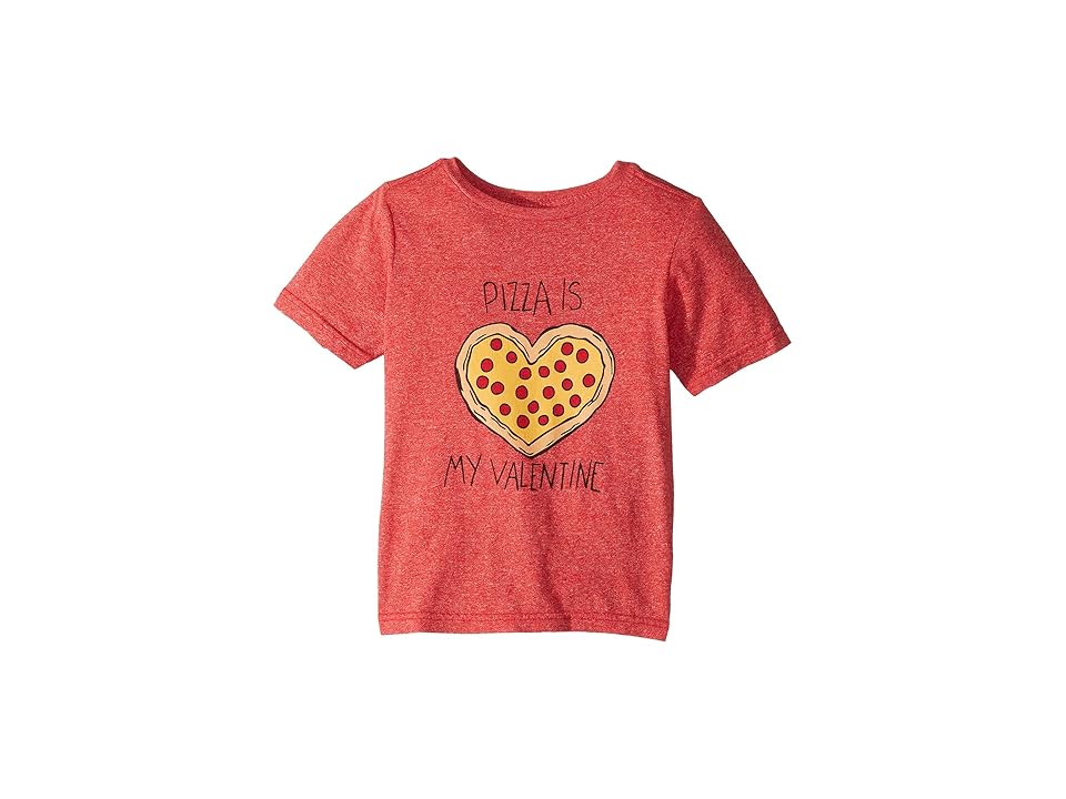 

The Original Retro Brand Kids Pizza Is My Valentine Mocktwist Tee (Toddler) (Mocktwist Red) Boy's T Shirt