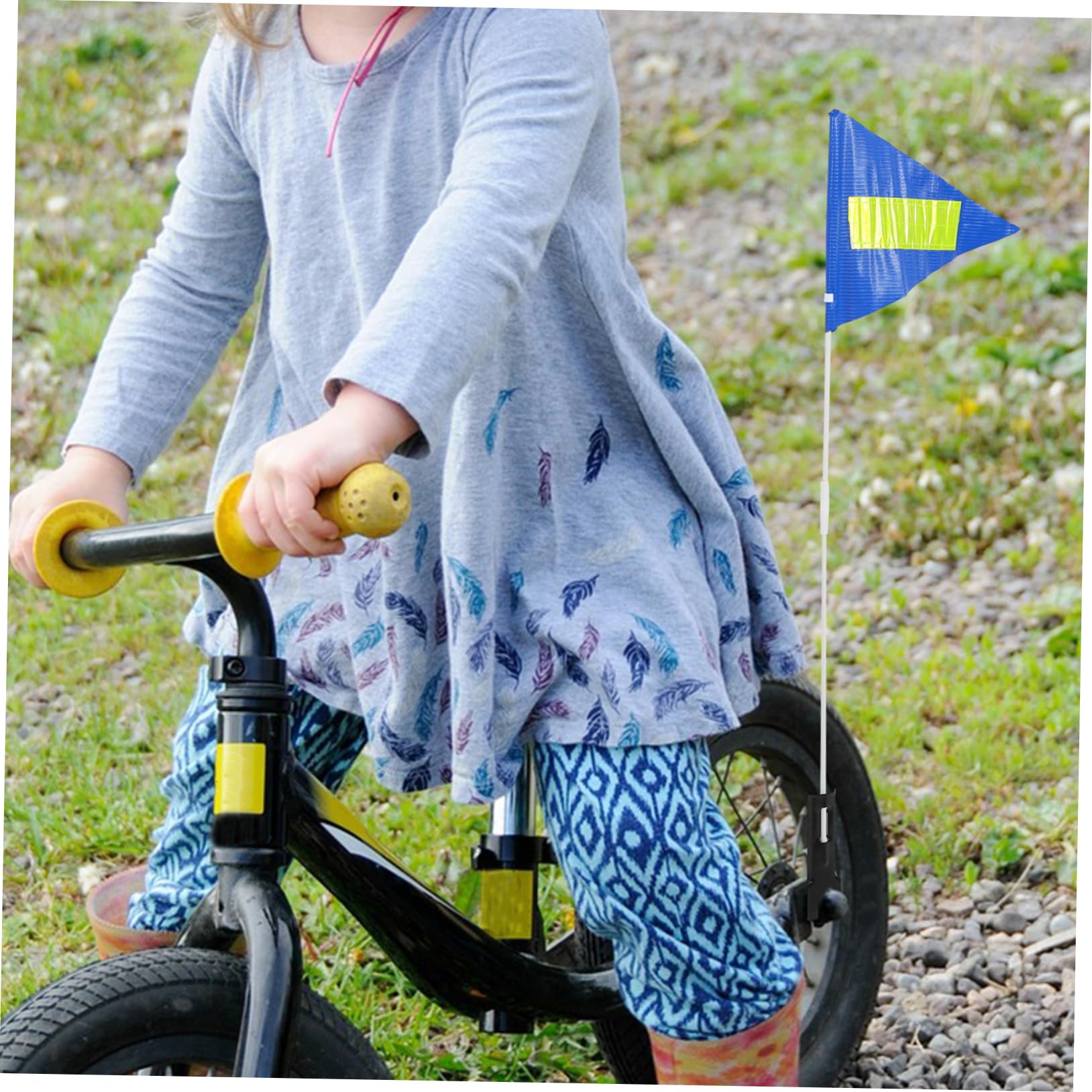 Toyvian 5 Juegos asta de bandera remolque de bicicleta bandera de seguridad ciclista de bicicleta al aire de ciclismo profesional plastico abs