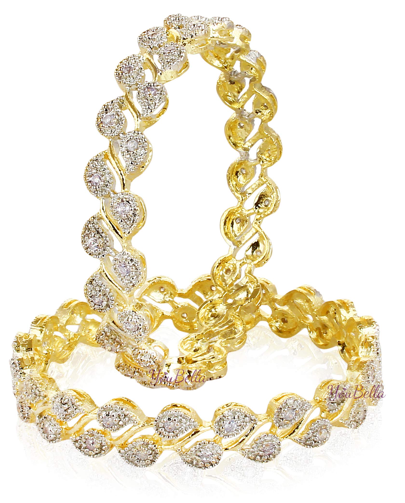 American Diamond Plated Bangles