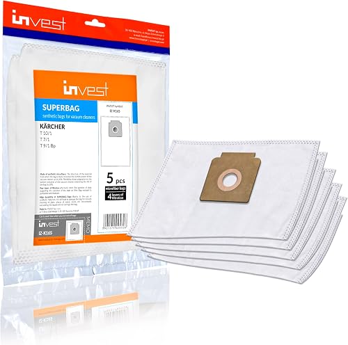 Invest - 5 Bolsas para aspiradora compatibles con…